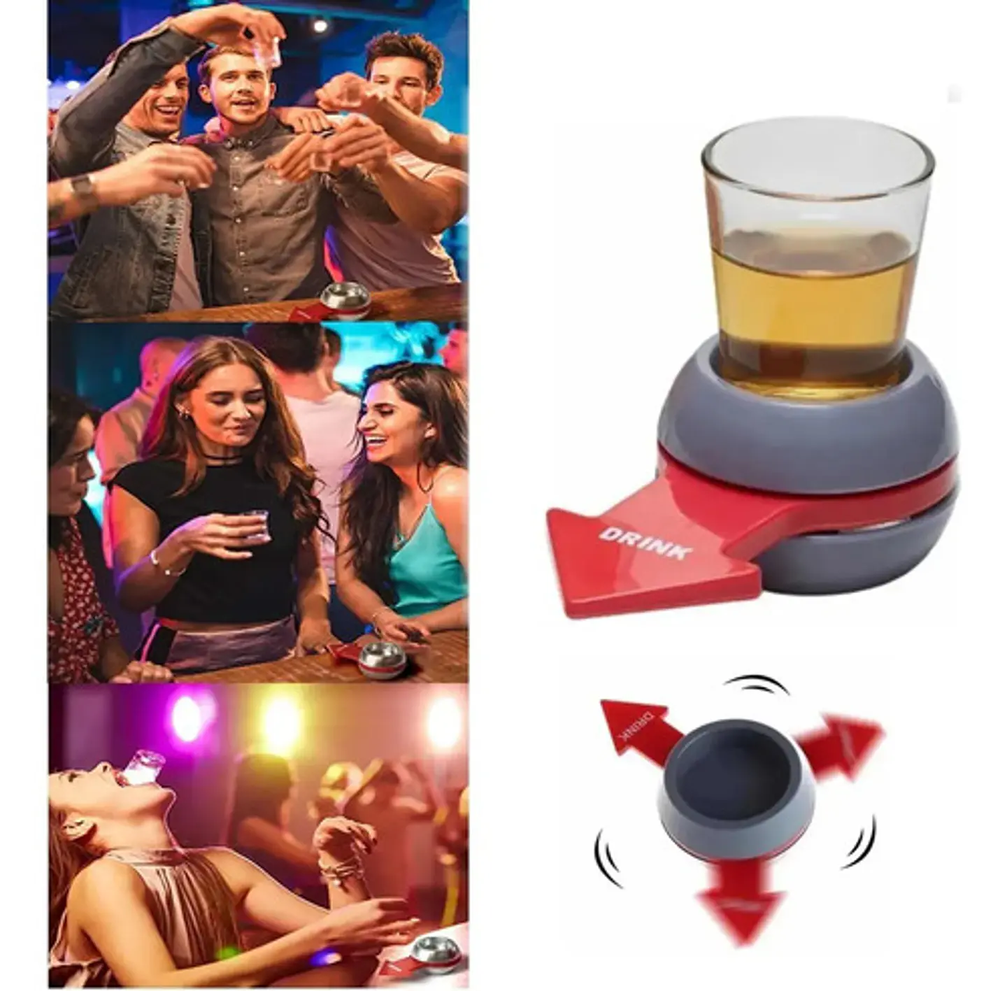 Juego De Mesa Ruleta Con Shot Girar El Tiro Fiesta Juegos 6