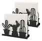 Pack De 2 Servilleteros Dispensador De Servilletas Negro Y B - Miniatura 5