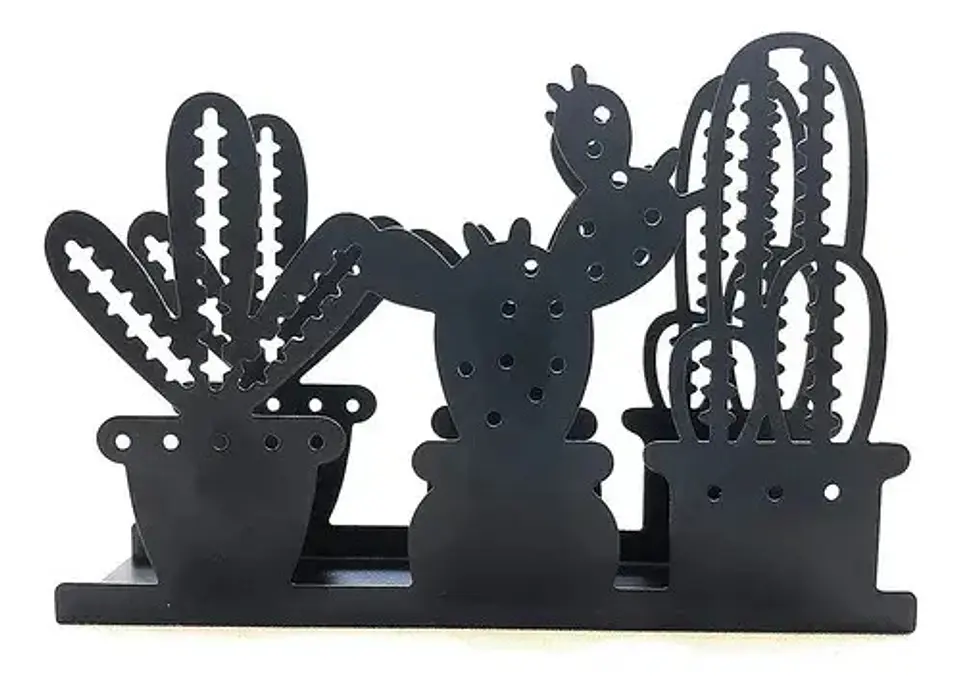 Pack De 2 Servilleteros Dispensador De Servilletas Negro Y B 7
