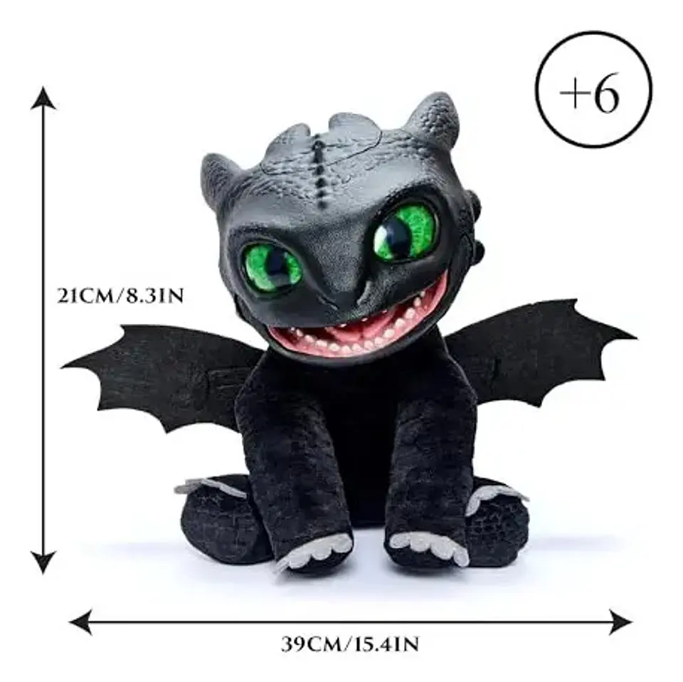 Dragon Chimuelo Con Efectos Reales Como Entrenar A Tu Dragon Negro 6