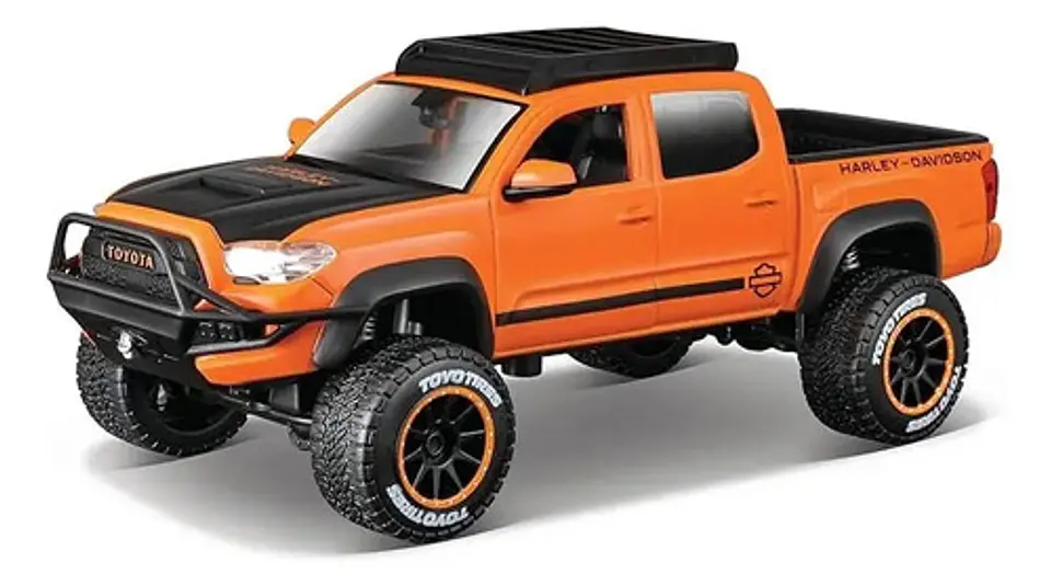 Maisto 1/27 2023 Toyota Tacoma Trd Pro Harley Davidson Naranja 4