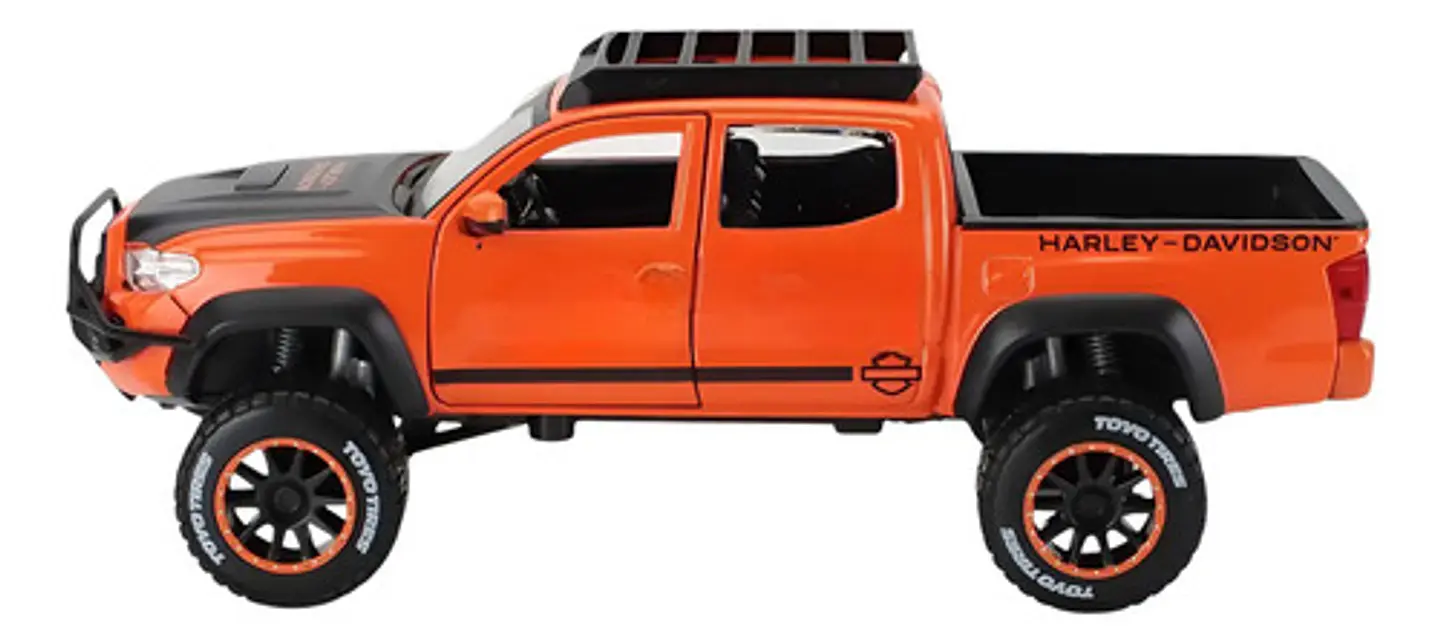 Maisto 1/27 2023 Toyota Tacoma Trd Pro Harley Davidson Naranja 5