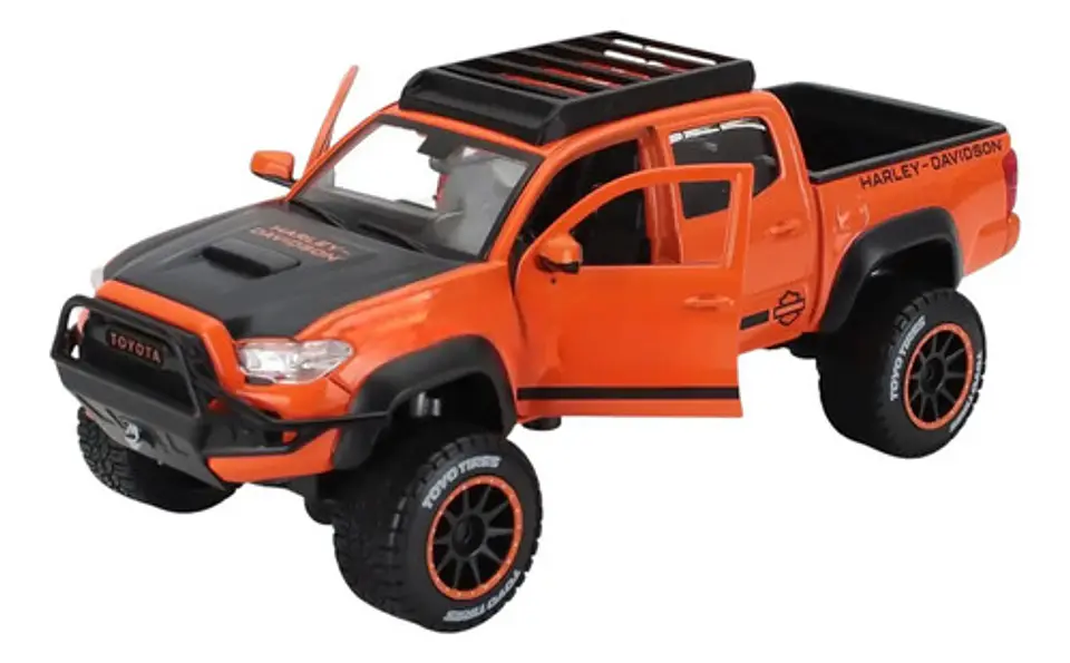 Maisto 1/27 2023 Toyota Tacoma Trd Pro Harley Davidson Naranja 7
