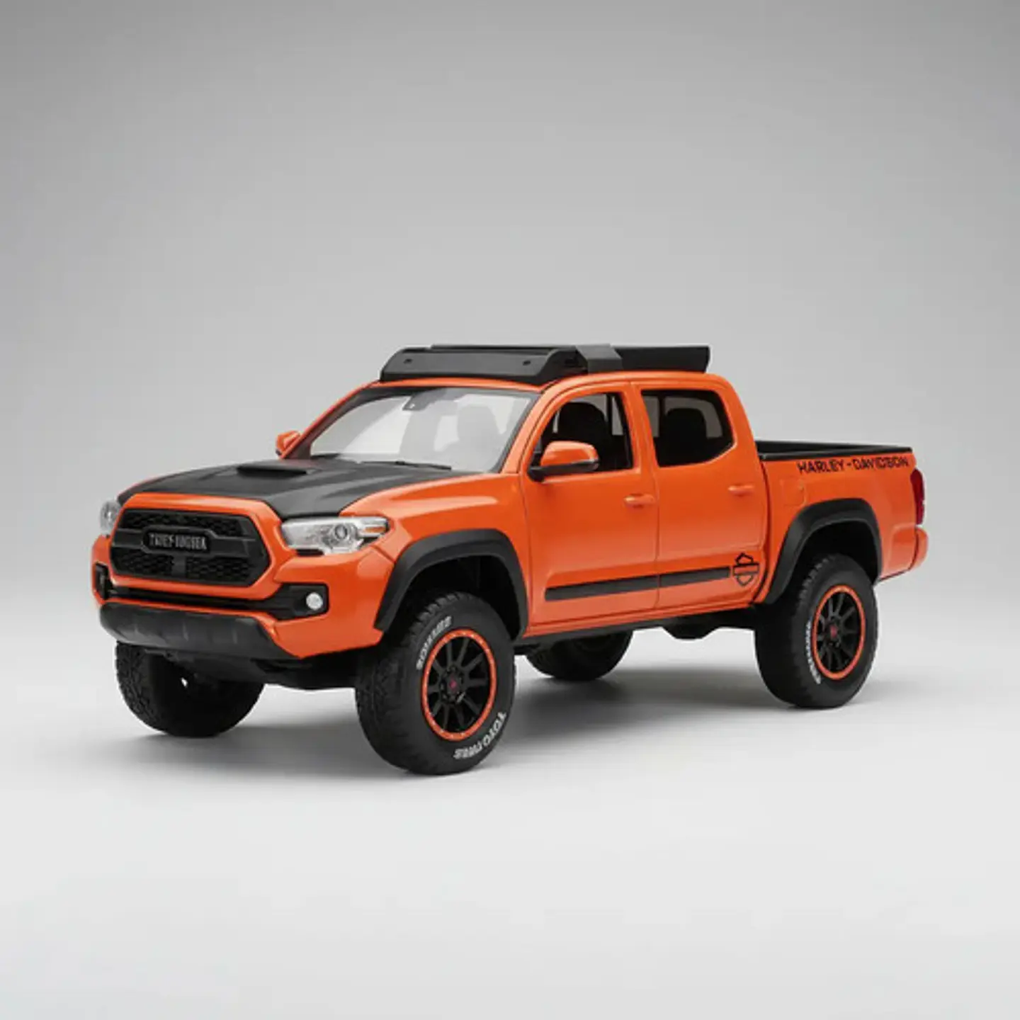 Maisto 1/27 2023 Toyota Tacoma Trd Pro Harley Davidson Naranja 9