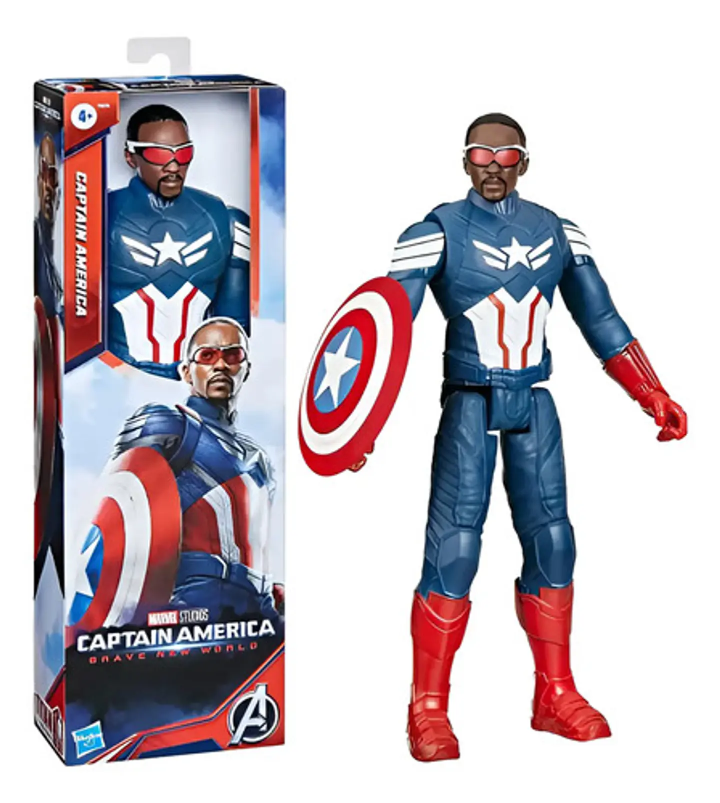 Marvel Figura De Acción Titan Hero Capitán América +4 años 1