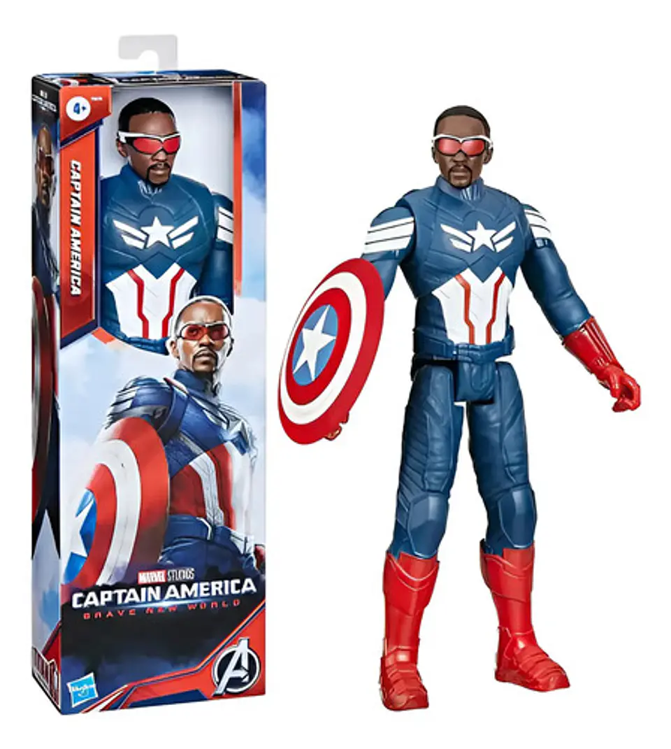 Marvel Figura De Acción Titan Hero Capitán América +4 años 1