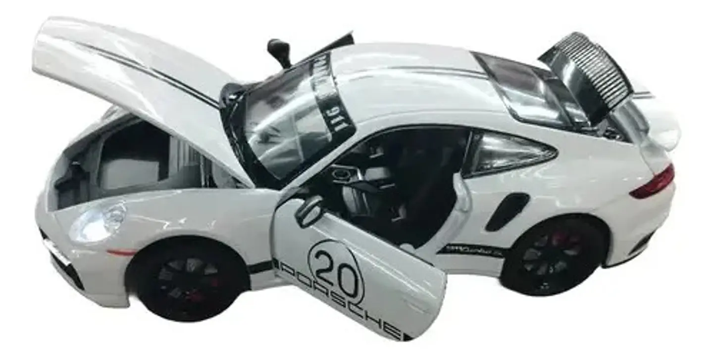 Carro Colección A Escala Porsche 911 Racing Deportivo 1:24 5