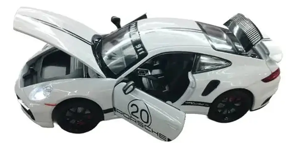 Carro Colección A Escala Porsche 911 Racing Deportivo 1:24 5
