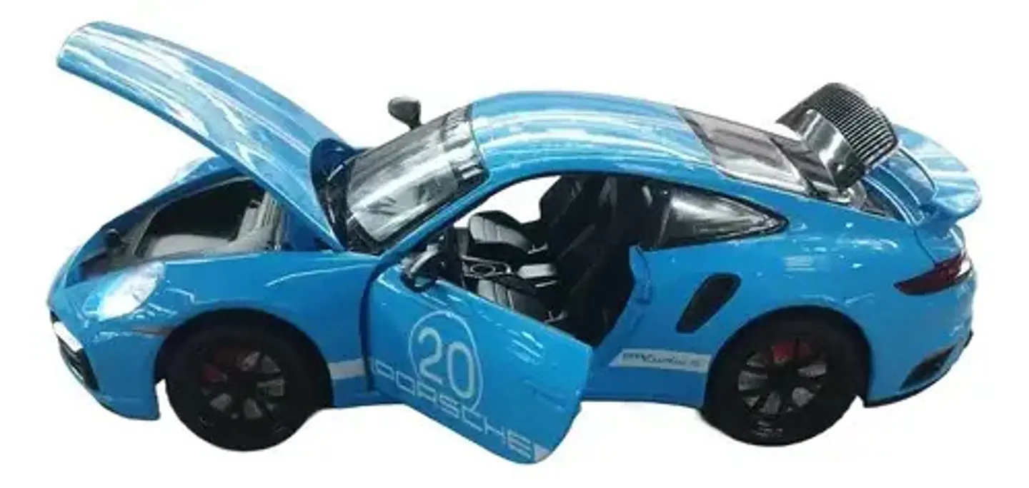 Carro Colección A Escala Porsche 911 Racing Deportivo 1:24 8