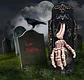 Decoraciones Halloween Timbre Mano Esqueleto Con Sonidos Luz - Miniatura 6