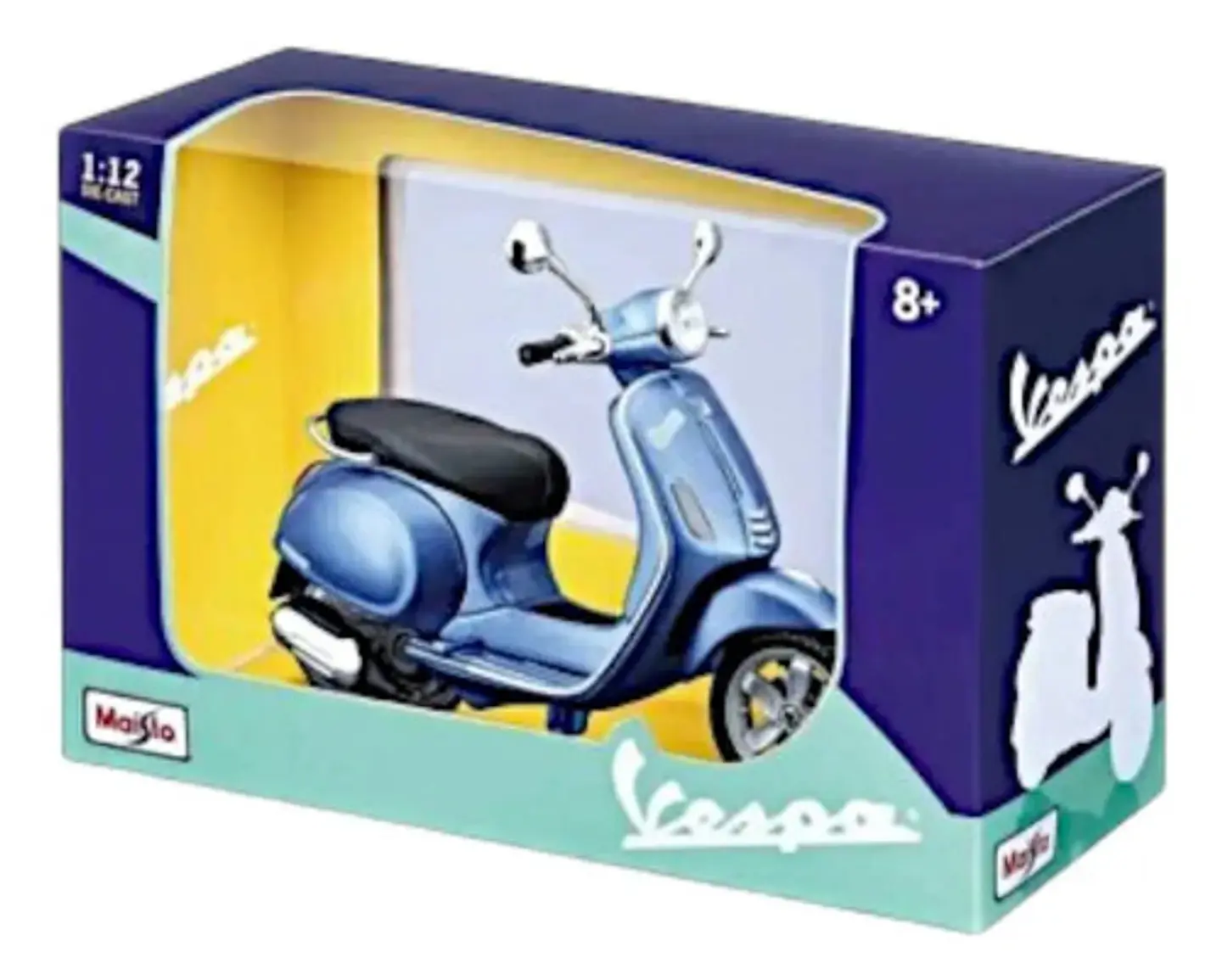 Escala 1/12, Vespa, 15cms De Largo, Maisto, En Caja. 3