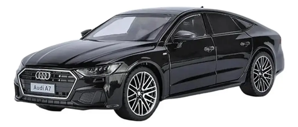 Auto Metálico Con Luces, Audi A7, Escala 1/24. 7