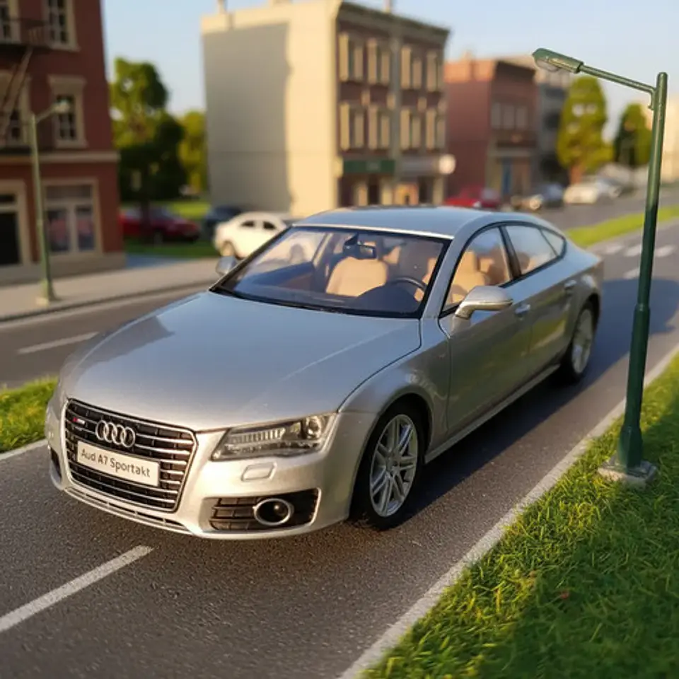 Auto Metálico Con Luces, Audi A7, Escala 1/24. 12