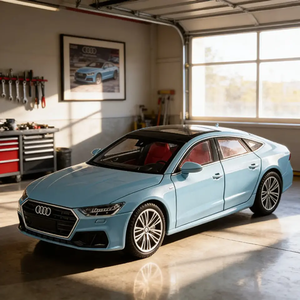 Auto Metálico Con Luces, Audi A7, Escala 1/24. 16