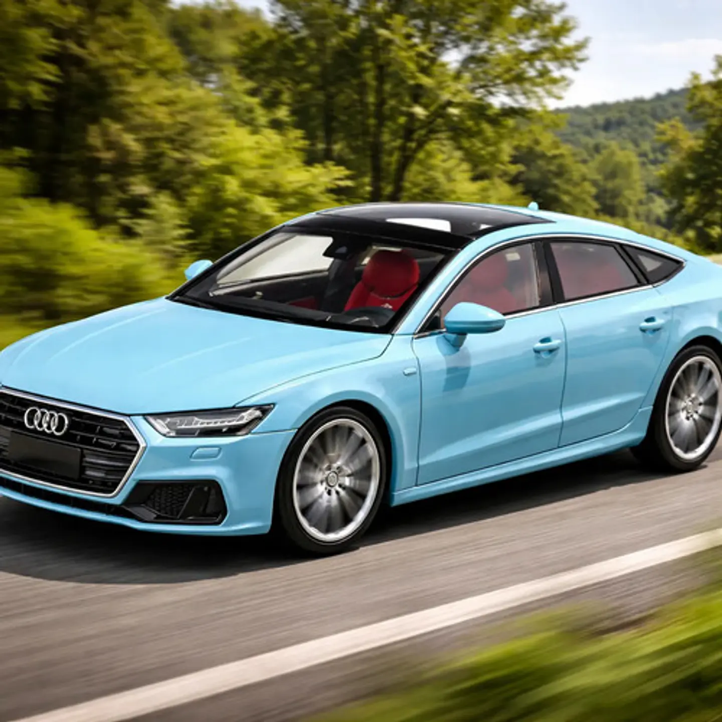 Auto Metálico Con Luces, Audi A7, Escala 1/24. 17