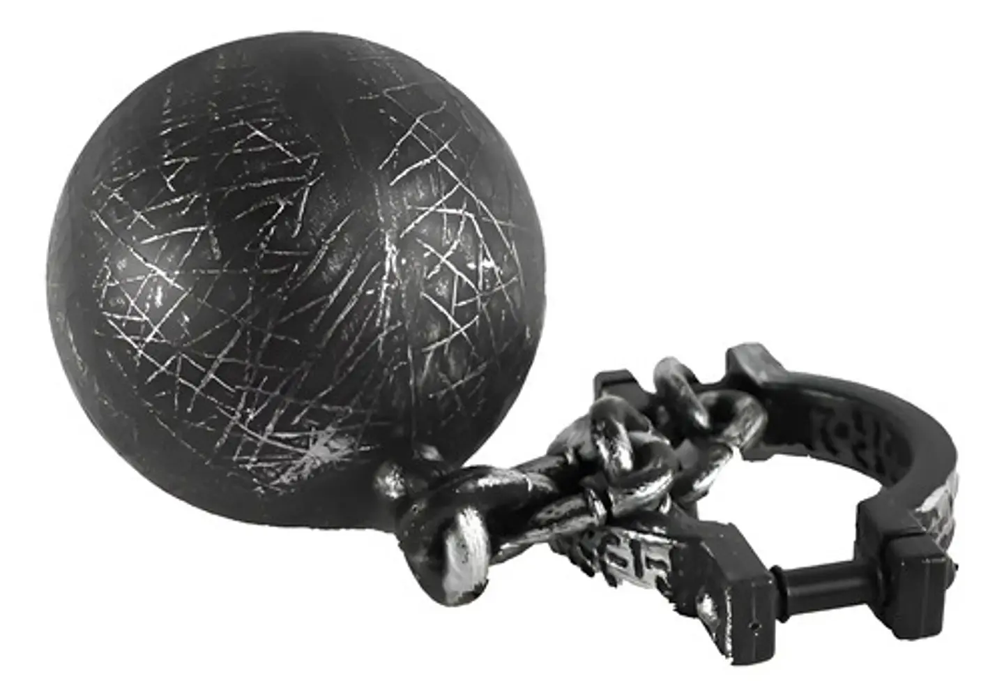 Cadena Disfraz Preso Armas Juguete Halloween Carcel Pvc 1