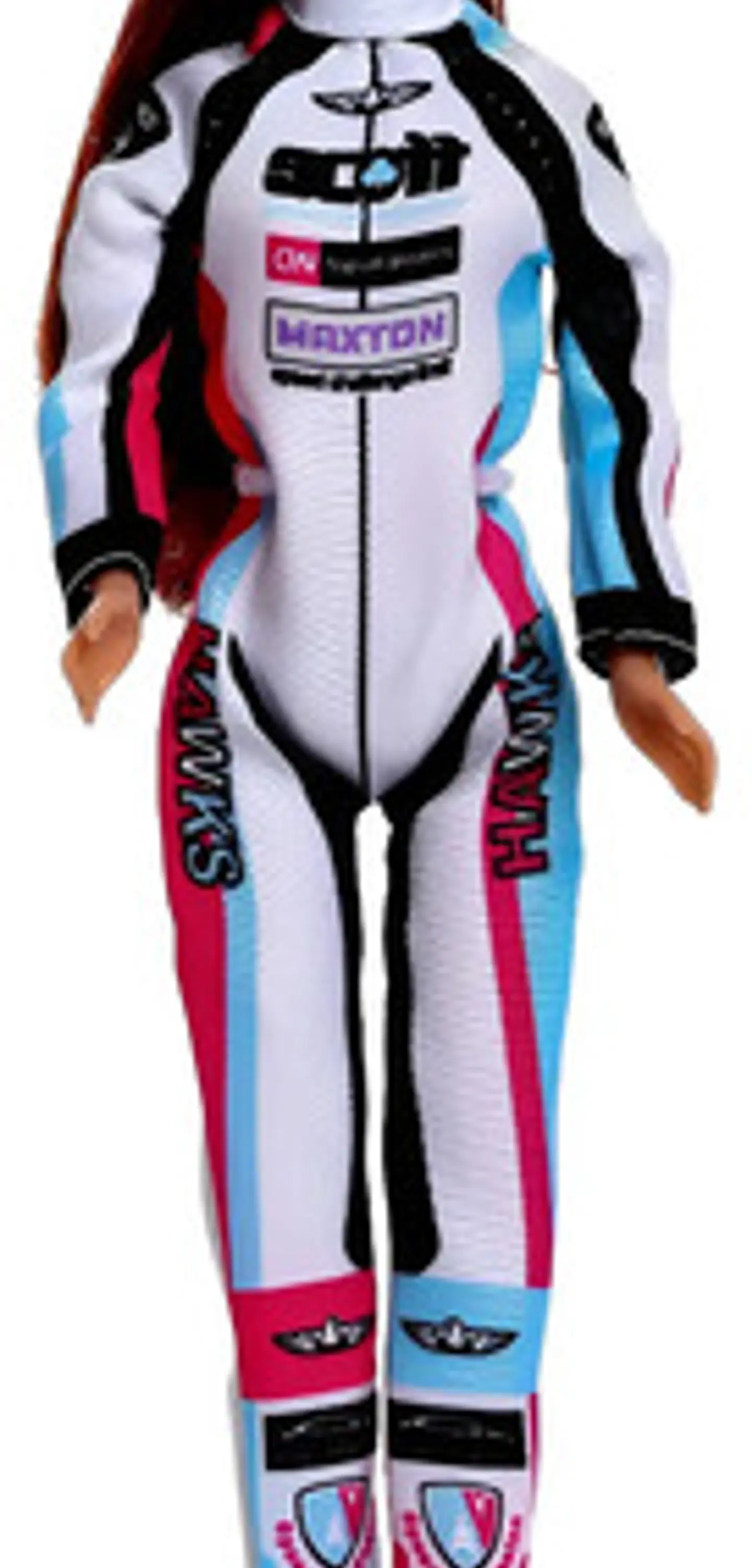 Muñeca Defa Lucy Corredora De Motocross Con Casco Formula 1 3