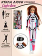 Muñeca Defa Lucy Corredora De Motocross Con Casco Formula 1 - Miniatura 6