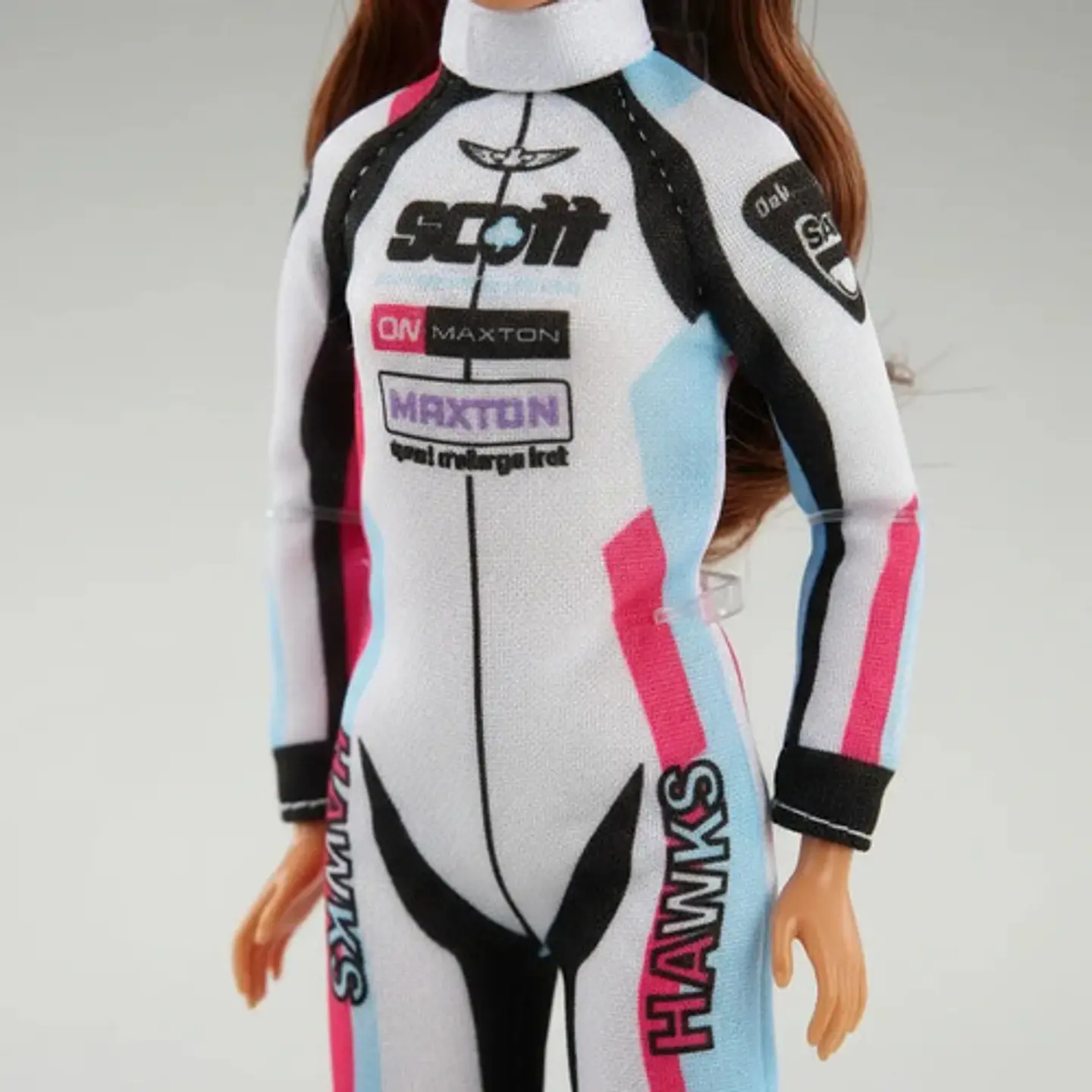 Muñeca Defa Lucy Corredora De Motocross Con Casco Formula 1 8