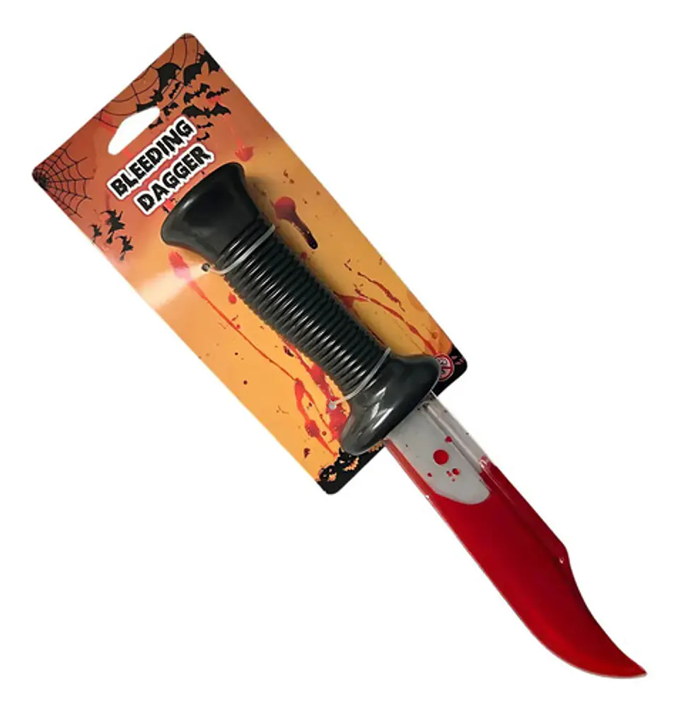 Cuchillo Falso Scream De Utileria Con Sangre Liquida Artificial 3