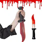 Cuchillo Falso Scream De Utileria Con Sangre Liquida Artificial - Miniatura 4
