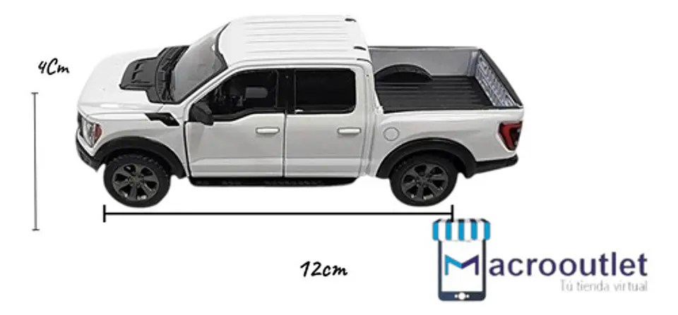Ford F-150 Raptor 2022. Escala 1:43 Kinsmart. 12,5cms 19