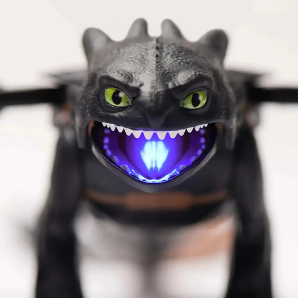 Figura Dragón Electrónico  Ataque Plasma Chimuelo Dreamworks 5