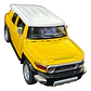Escala 1:43/ 11cms Largo / Toyota Fj Land Cruiser/ Metalico - Miniatura 11