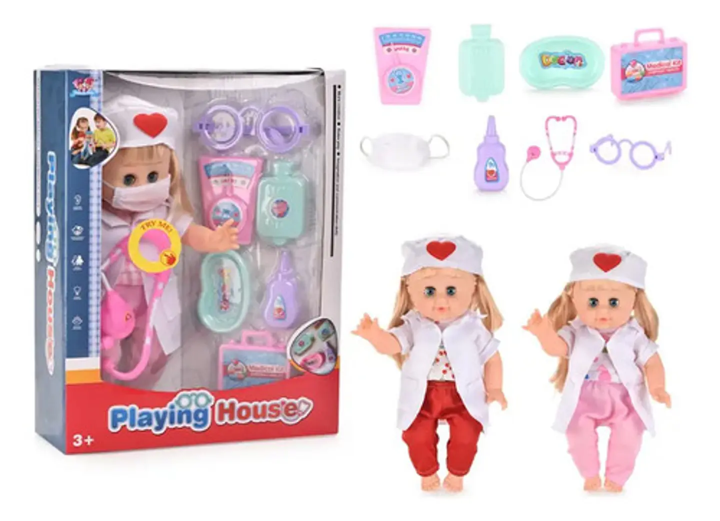 Muñeca Enfermera Para Niña Con Accesorios Y Sonidos 3