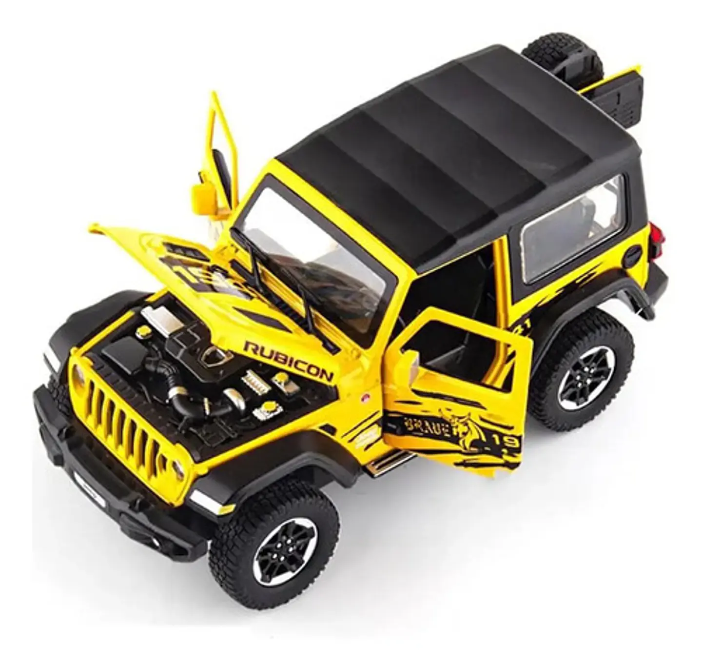 Carros Jeep Metalicos 1:24 Puertas Luces Sonidos Colección 5