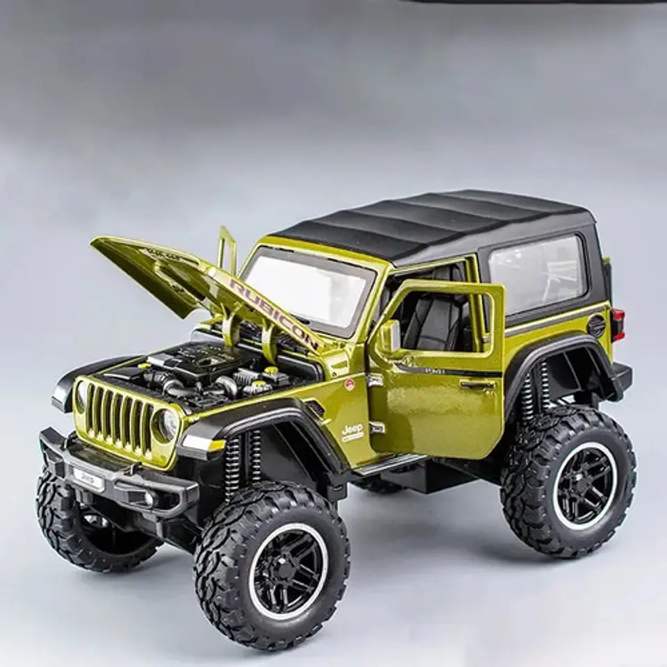 Carros Jeep Metalicos 1:24 Puertas Luces Sonidos Colección 15