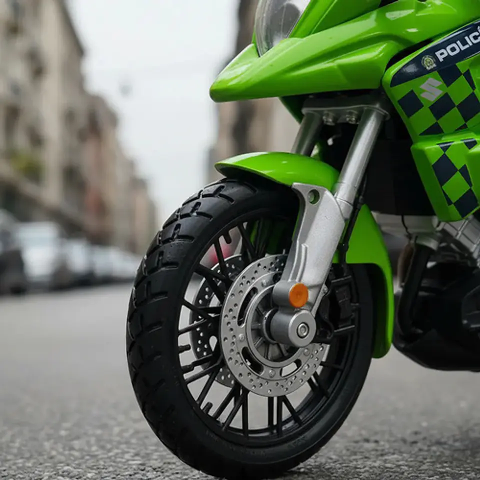 Moto De Colección Policia Suzuki Maisto Escala 1:12 3