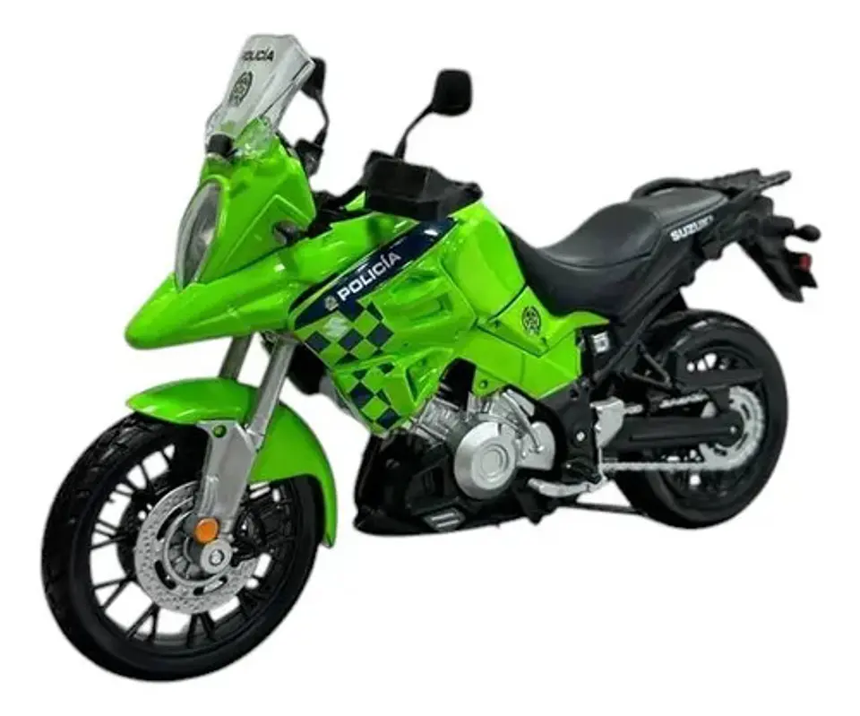 Moto De Colección Policia Suzuki Maisto Escala 1:12 7