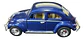 Carro Volkswagen Escarbajo Beetle 1967 1/32 Kinsmart - Miniatura 5