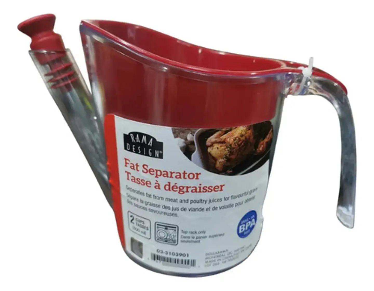 Separador De Grasa Goodcook Transparente De Acrílico 1