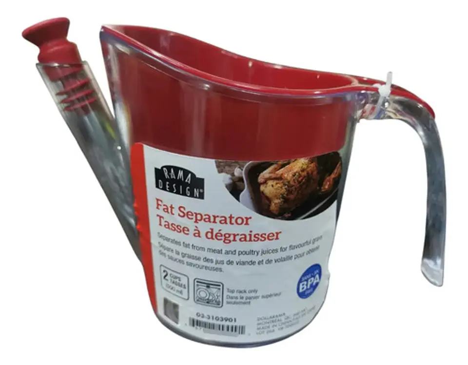 Separador De Grasa Goodcook Transparente De Acrílico 1