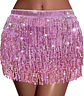 Falda Baile Latino Multicolor Única Mujer Lentejuelas - Miniatura 1