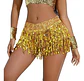 Falda Baile Latino Multicolor Única Mujer Lentejuelas - Miniatura 8