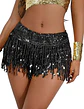 Falda Baile Latino Multicolor Única Mujer Lentejuelas - Miniatura 10