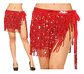 Falda Baile Latino Multicolor Única Mujer Lentejuelas - Miniatura 19