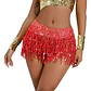 Falda Baile Latino Multicolor Única Mujer Lentejuelas - Miniatura 20