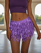 Falda Baile Latino Multicolor Única Mujer Lentejuelas - Miniatura 21