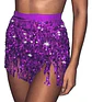 Falda Baile Latino Multicolor Única Mujer Lentejuelas - Miniatura 22