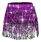 Falda Baile Latino Multicolor Única Mujer Lentejuelas - Miniatura 23