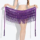 Falda Baile Latino Multicolor Única Mujer Lentejuelas - Miniatura 24