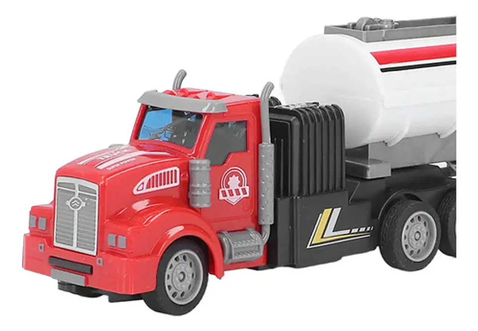 Tractomula Control Remoto 1/46 Carro Tanque Cisterna Rojo 5