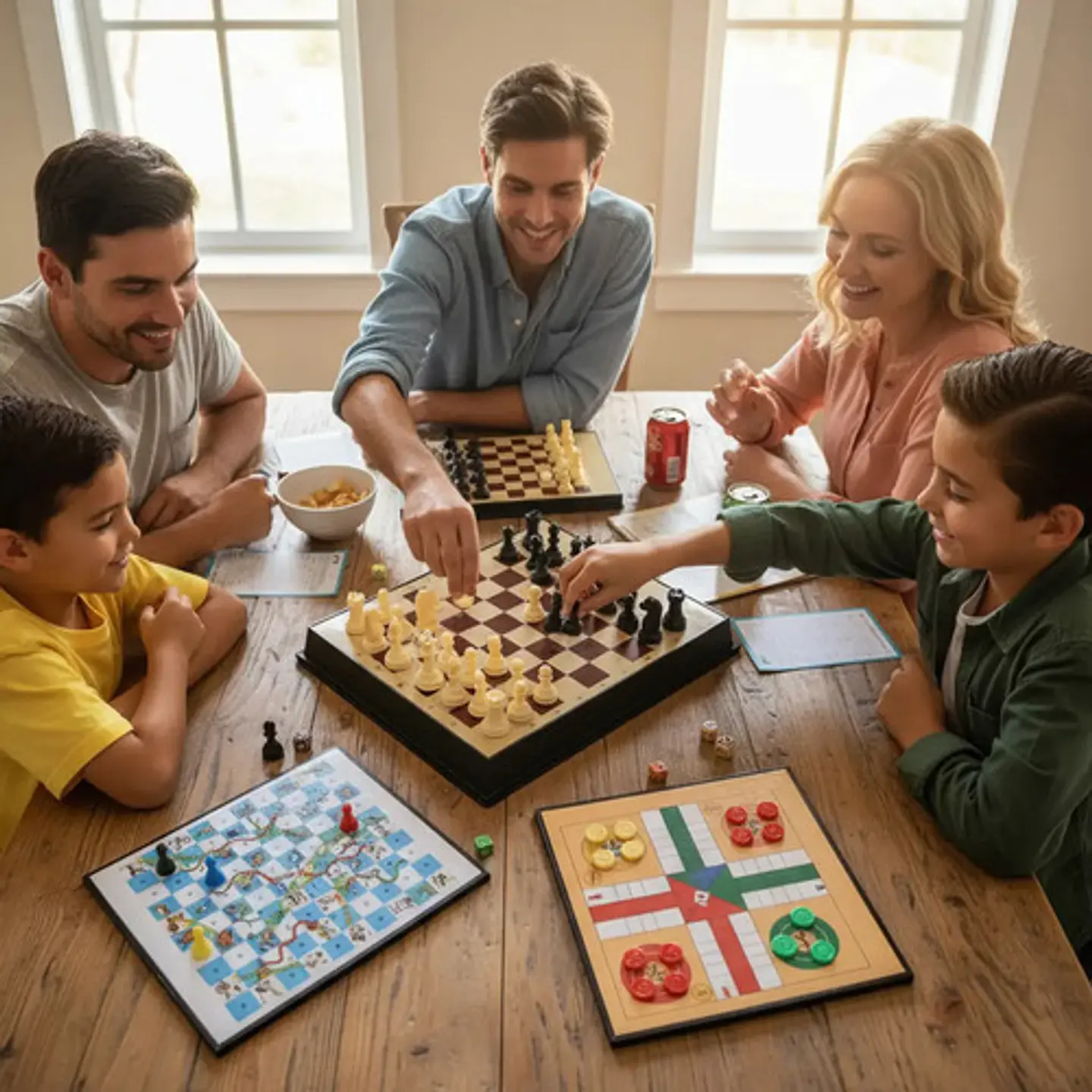 Juego De Mesa Magnetico 5 En 1 Ajedrez Ludo Damas Escalera 5