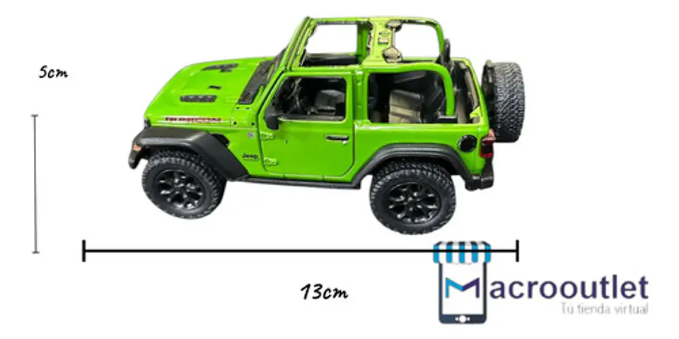 Jeep Wrangler Rubicon  1:34  King Smart Metal Descapotado 4