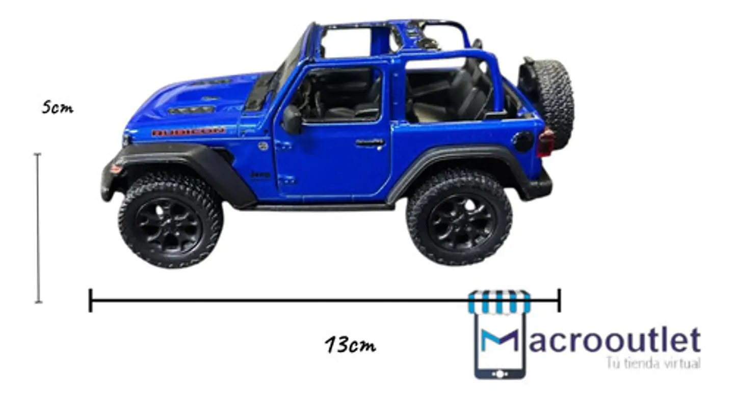 Jeep Wrangler Rubicon  1:34  King Smart Metal Descapotado 10