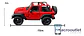 Jeep Wrangler Rubicon  1:34  King Smart Metal Descapotado - Miniatura 15